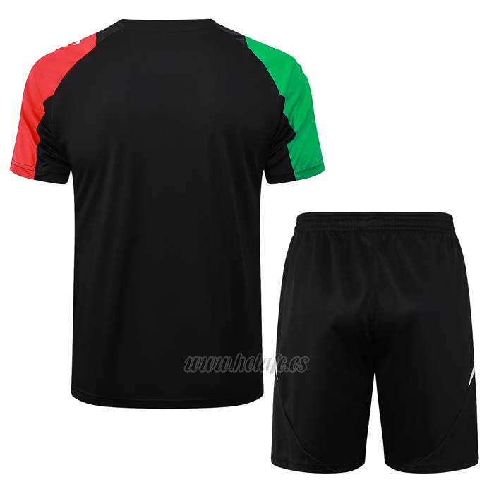 Chandal del Arsenal Manga Corta 2024-2025 Negro - Pantalon Corto
